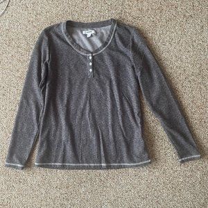 Sonoma Long Sleeve Gray Shirt Size S